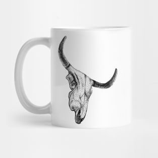 Longhorn Skull Mug